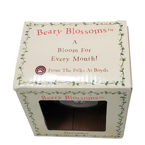 Boyd’s Beary Blossoms Treasure Box Flower December Birthday NIB 392211 - Picture 11 of 12